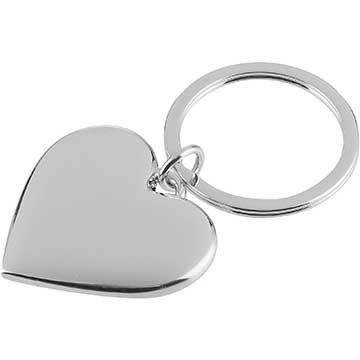 2.75in Shiny Heart Keyring