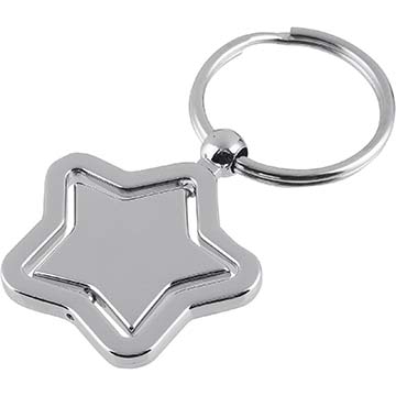 3in Rotating Star Keyring