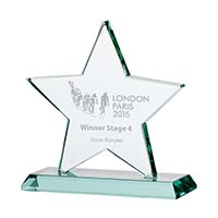 Galaxy Star Jade Glass Award 135mm