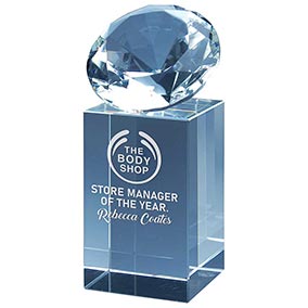 Diamond Tower Crystal Award 120mm