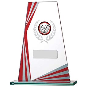 Angled Red Mirror Edge Award 165mm