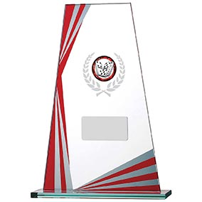 Angled Red Mirror Edge Award 205mm