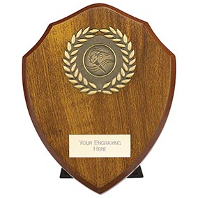 Walnut Wreath Reward Shield 150mm