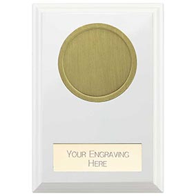 White Wreath Reward Custom Plaque 80mm