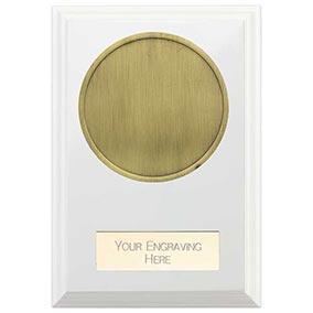 White Wreath Reward Custom Plaque 100mm