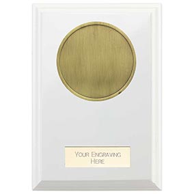 White Wreath Reward Custom Plaque 125mm