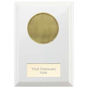 White Wreath Reward Custom Plaque 150mm