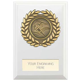 White Wreath Reward Plaque 80mm