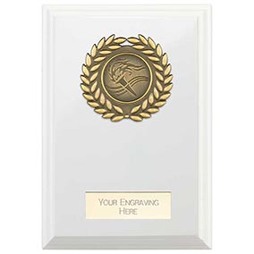 White Wreath Reward Plaque 125mm