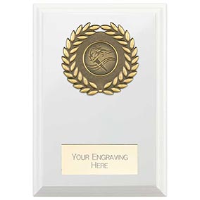 White Wreath Reward Plaque 150mm