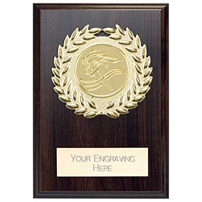 Mahogany Wreath Reward Plaque 80mm