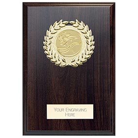 Mahogany Wreath Reward Plaque 125mm