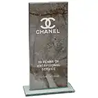 Quarry Black Marble Glass Award 180mm