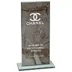 Quarry Black Marble Glass Award 200mm