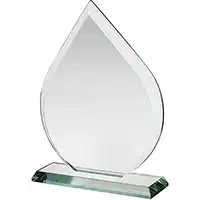 8.5in Jade Glass Award