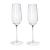 Clear Champagne Glass Pair 23cm - view 1